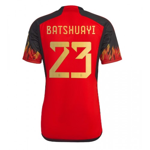Belgien Michy Batshuayi #23 Hemmatröja VM 2022 Kortärmad